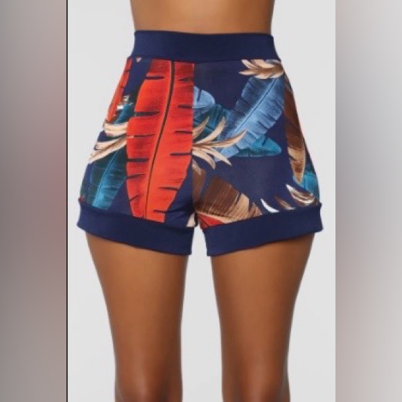 ❗️NWOT❗️Fashion Nova Multicolor Tropical Set - Picture 4 of 7